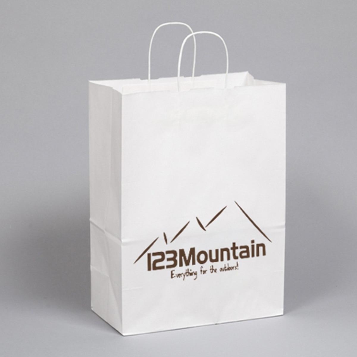 White Kraft Paper Custom PRINTED Sh